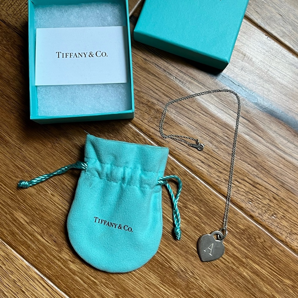 Tiffany “A” Heart Necklace